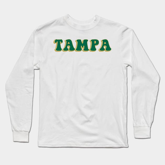 USF Tampa Sticker Long Sleeve T-Shirt by AashviPatel